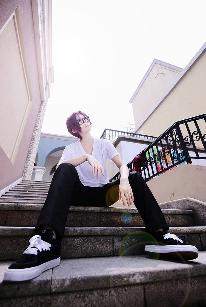 【COS】【free!】松冈凛 第二季私服+眼镜设定