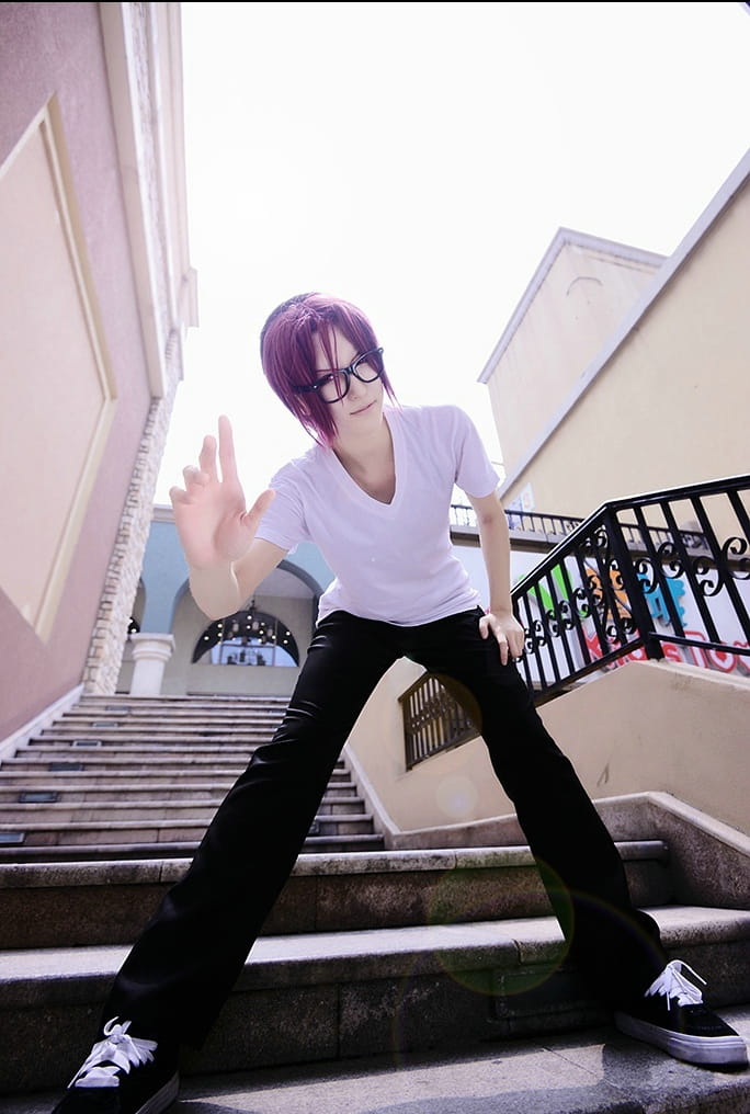 【COS】【free!】松冈凛 第二季私服+眼镜设定