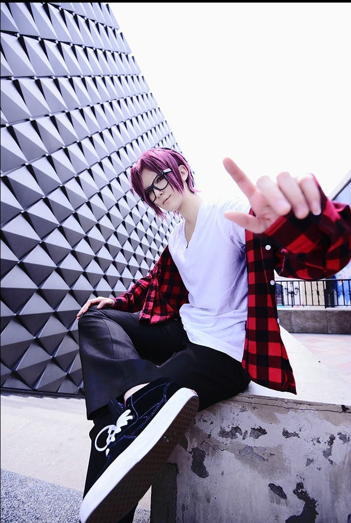 【COS】【free!】松冈凛 第二季私服+眼镜设定