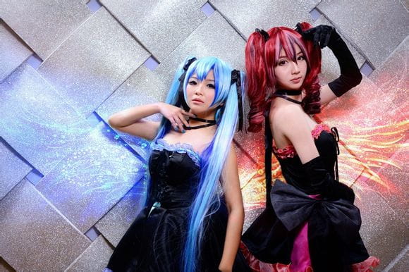 【cos】MIKU X TETO ? KISS ME ~爱してる