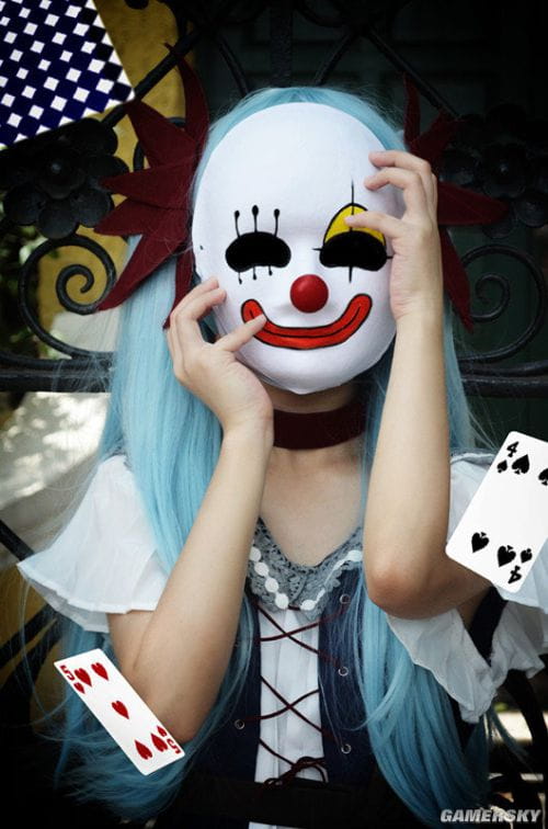 小丑面具初音cos