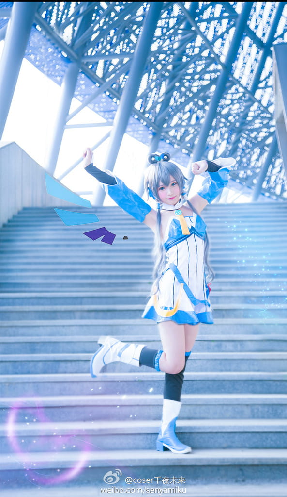 【COS】清凉一夏~蓝色的洛天依(?*?ω?)?