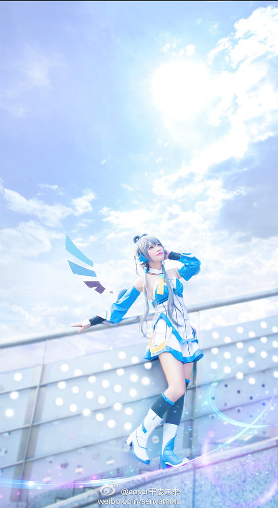 【COS】清凉一夏~蓝色的洛天依(?*?ω?)?
