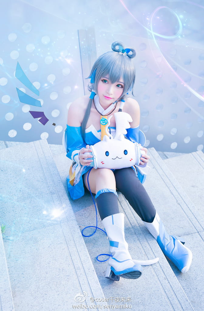 【COS】清凉一夏~蓝色的洛天依(?*?ω?)?