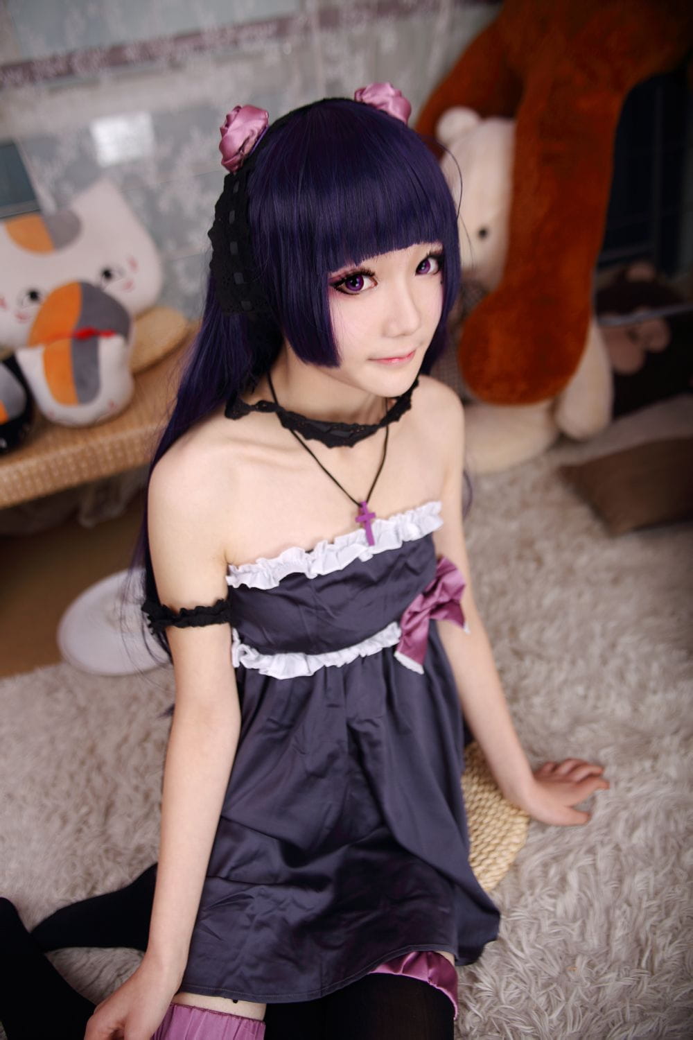 【COS】黑猫酱的清晨（睡衣+黑裙ver.）