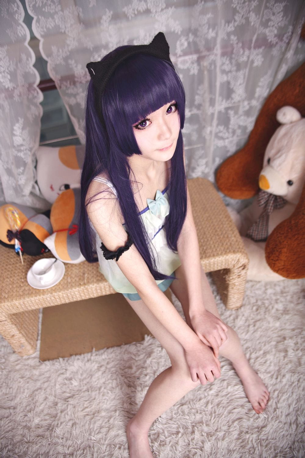 【COS】黑猫酱的清晨（睡衣+黑裙ver.）