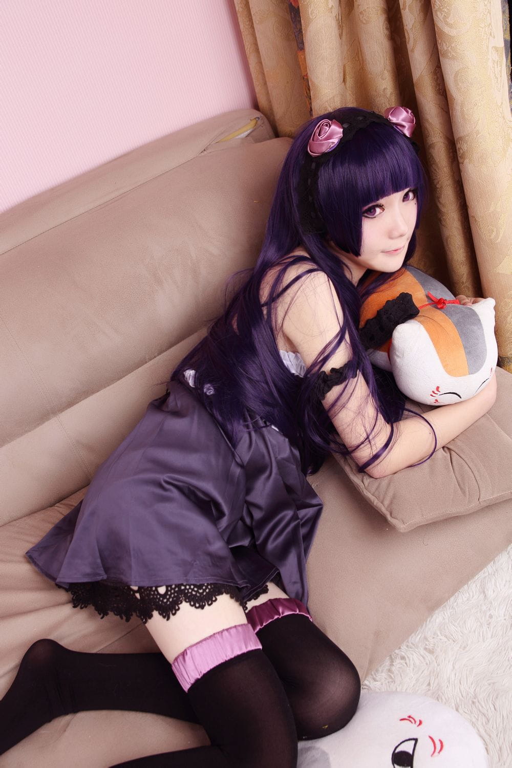 【COS】黑猫酱的清晨（睡衣+黑裙ver.）