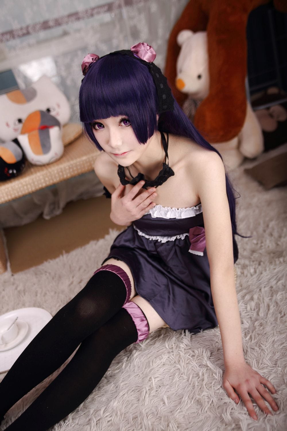 【COS】黑猫酱的清晨（睡衣+黑裙ver.）