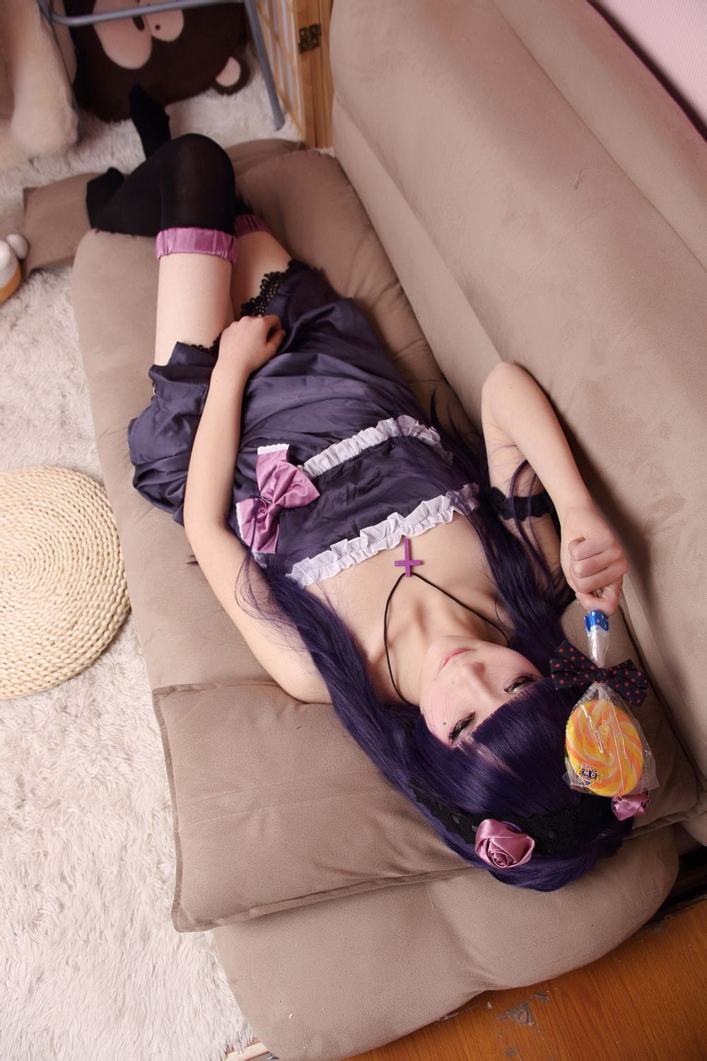 【COS】黑猫酱的清晨（睡衣+黑裙ver.）