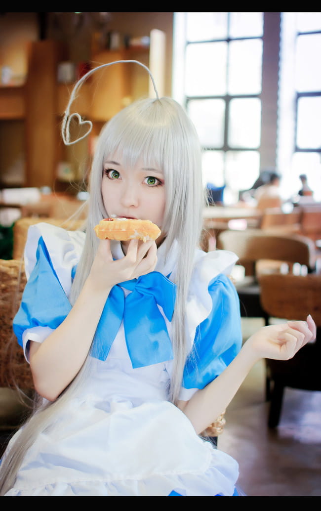 【COS】===潜行吧！奈亚子===蓝白女仆ver.