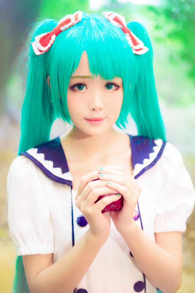 【COS】初音miku诞辰大礼包之超美初音白雪公主