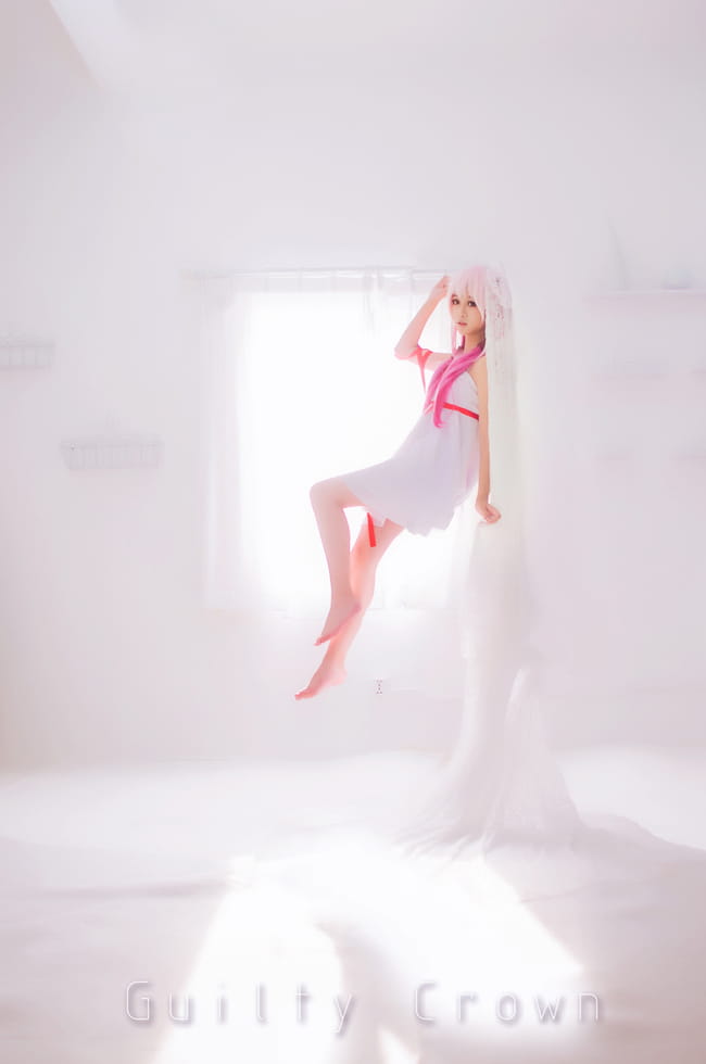 【COS】=罪恶王冠Guilty Crown=楪祈 白裙ver.