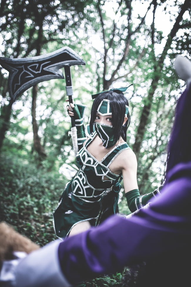 【授权COS】【英雄联盟】===暗影之拳 阿卡丽===哥