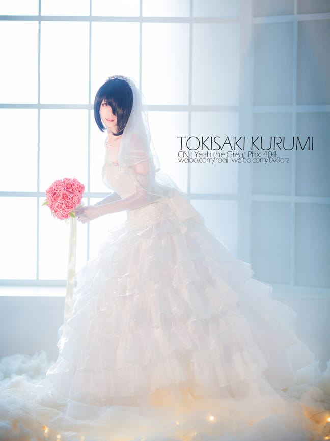 【授权COS】时崎狂三 婚纱ver.