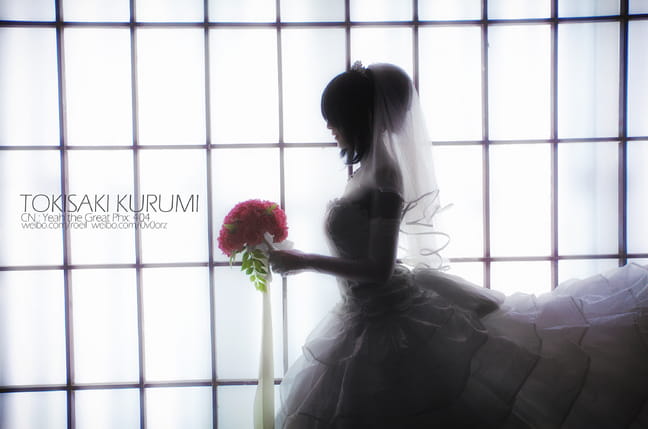 【授权COS】时崎狂三 婚纱ver.