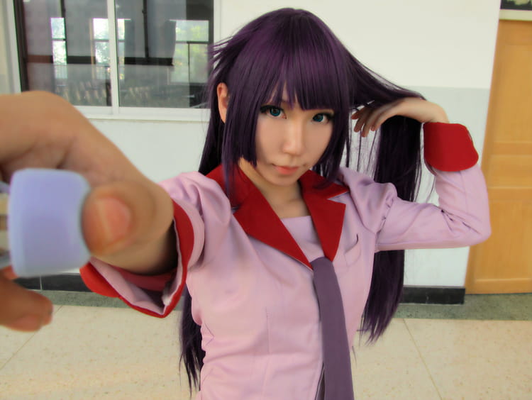 制服cos 化物语 战场原黑仪荡漾 制服威武