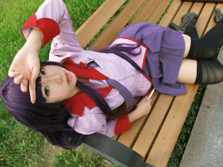 制服cos 化物语 战场原黑仪荡漾 制服威武