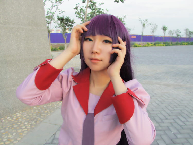 制服cos 化物语 战场原黑仪荡漾 制服威武