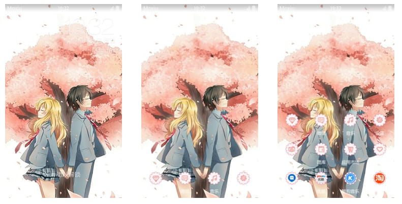 四月是你的谎言 手机主题 樱树下的浪漫