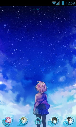 【安卓萌化】夜空~境界的彼方~GO主题