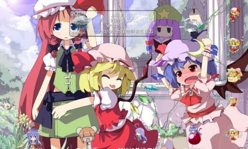 【萌娘资源】安卓GO主题锁屏 东方project 东方红魔