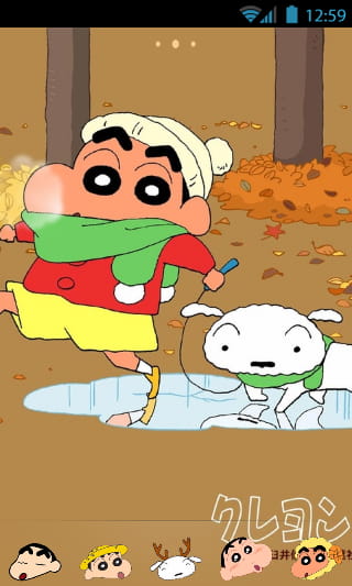 【安卓萌化合集】童年向 蜡笔小新安卓GO主题锁