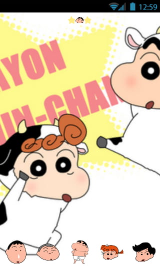 【安卓萌化合集】童年向 蜡笔小新安卓GO主题锁