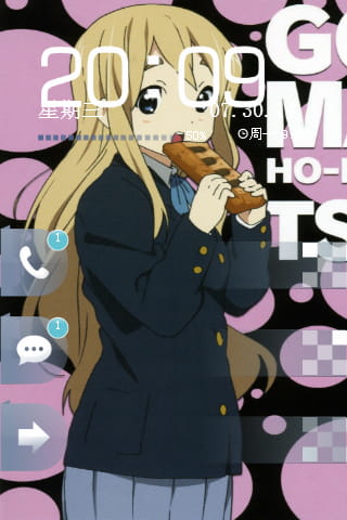 轻音少女 琴吹釉 安卓手机主题下载