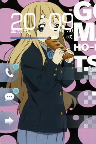 轻音少女 琴吹釉 安卓手机主题下载