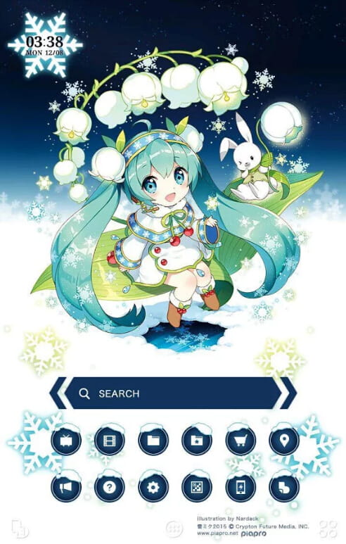 【安卓萌化】【搬运】 雪初音手机主题