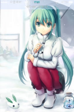 【苹果主题】冬季雪初音4/4s WB主题5.X.X和6.X.X可用