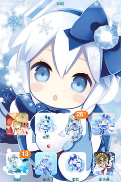 【苹果主题】冬季雪初音4/4s WB主题5.X.X和6.X.X可用