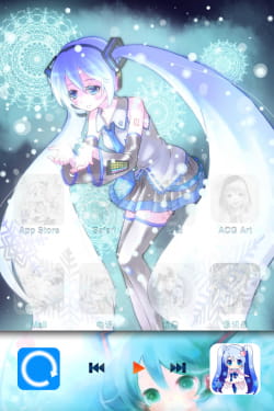 【苹果主题】冬季雪初音4/4s WB主题5.X.X和6.X.X可用