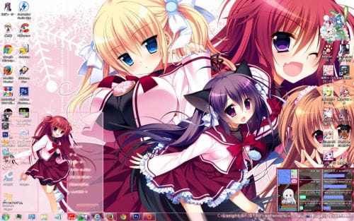 【win7主题】 ゆきこいめるとwin7主题