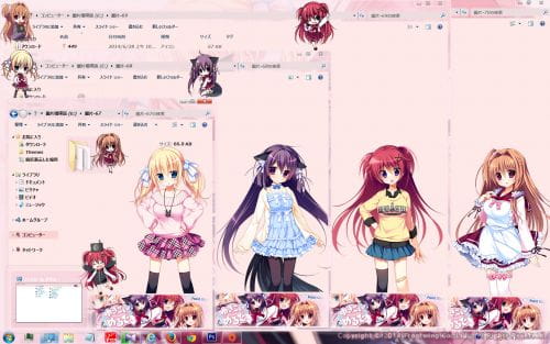 【win7主题】 ゆきこいめるとwin7主题