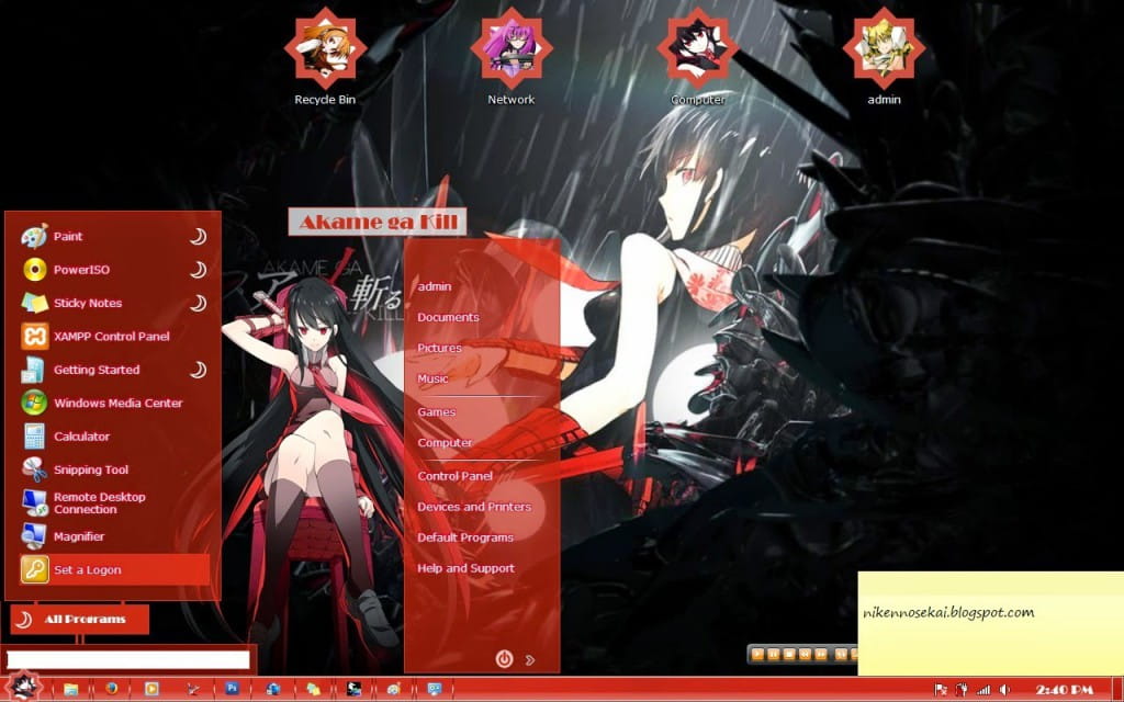 【win7主题】斩·赤月之瞳  主-赤瞳