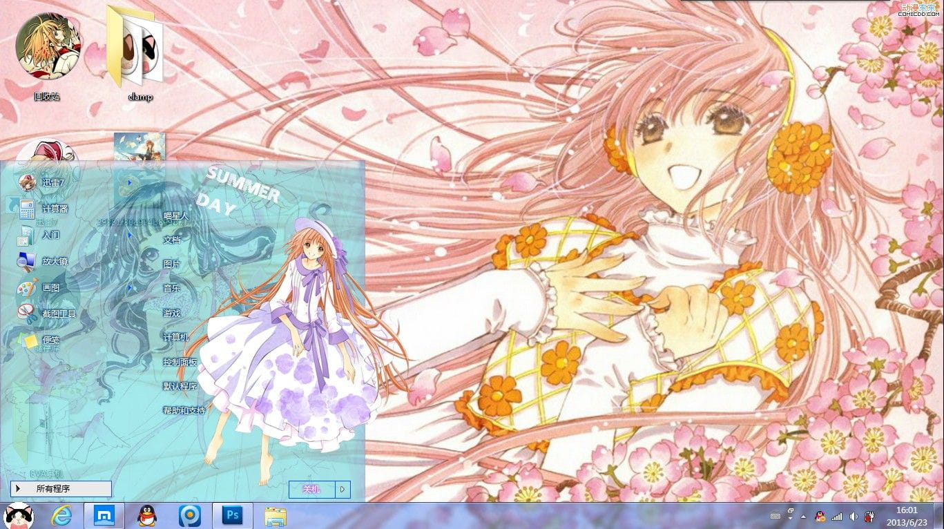 【win7主题】clamp原画合集《1》--by shikiakira