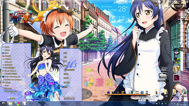 【win7主题】LoveLive! 园田海未Win7主题