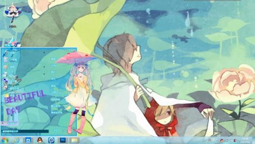 【win7主题】插画系列...主清新风，插画家ガガ