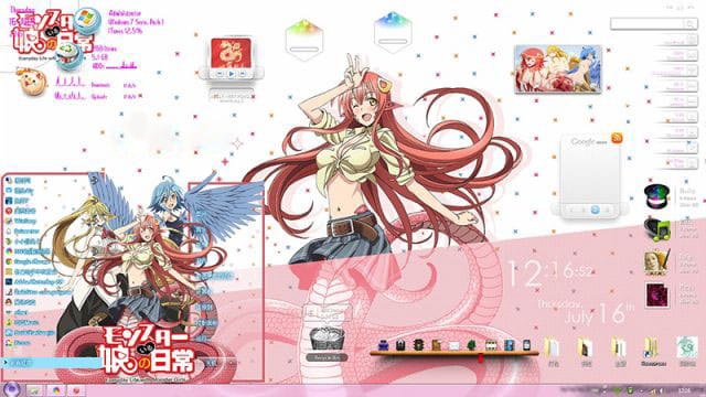 【win7主题】魔物娘的同居日常 电脑主题