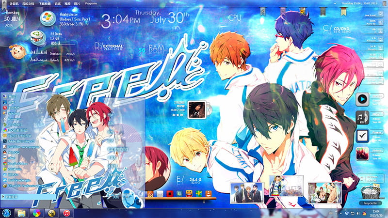【win7主题】Free!男子游泳部 电脑主题