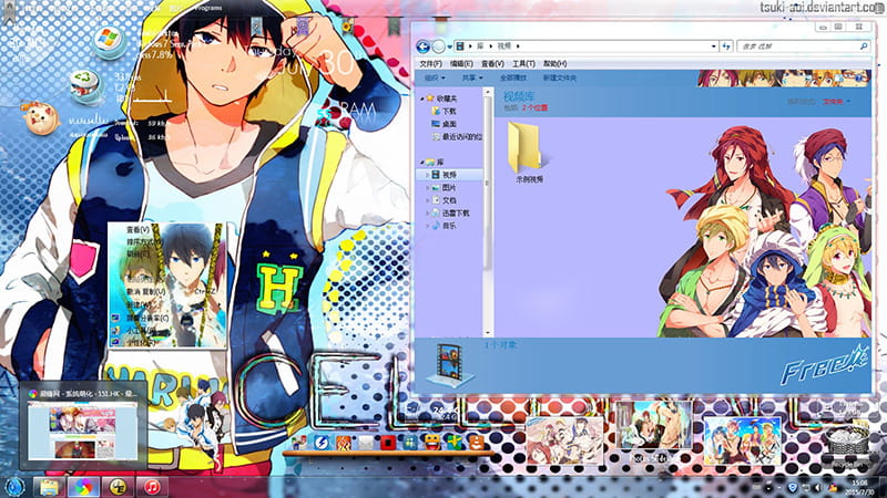 【win7主题】Free!男子游泳部 电脑主题