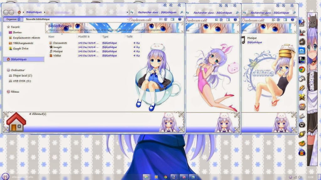 【win7主题】香风智乃——请问您今天要来点兔子