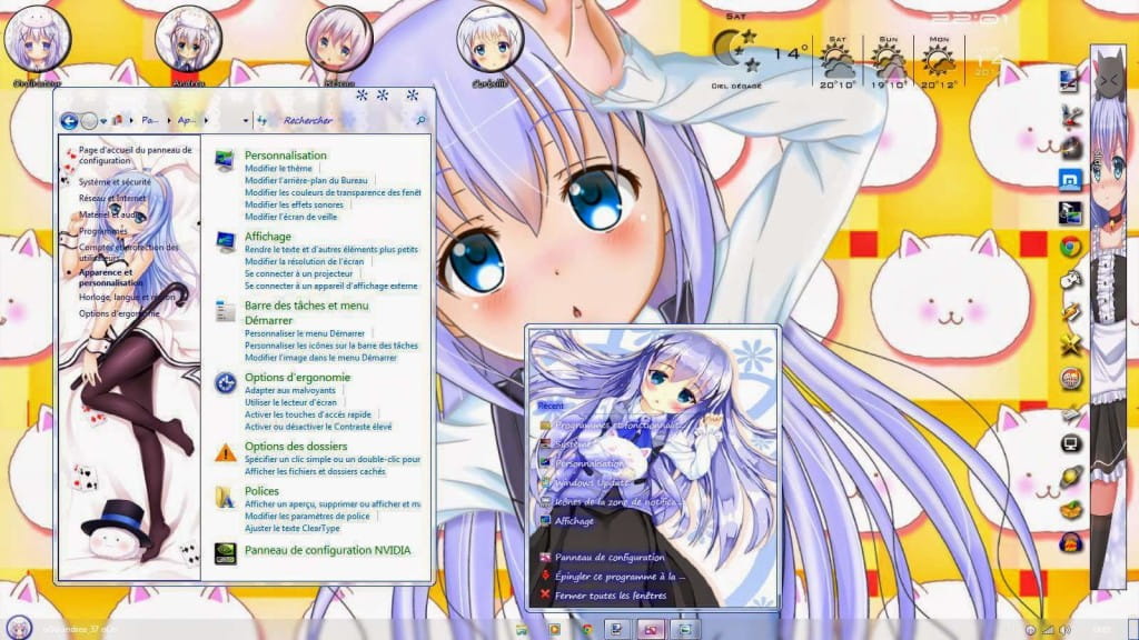 【win7主题】香风智乃——请问您今天要来点兔子