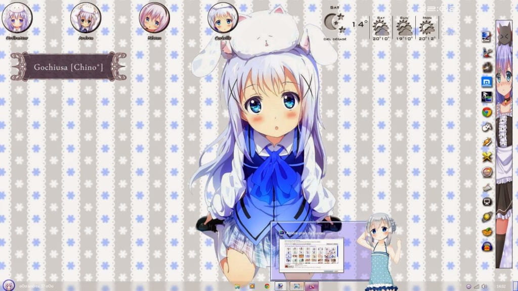 【win7主题】香风智乃——请问您今天要来点兔子