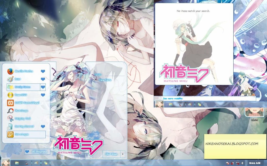 【win7主题】世界第一公主殿下miku 生日来一发电
