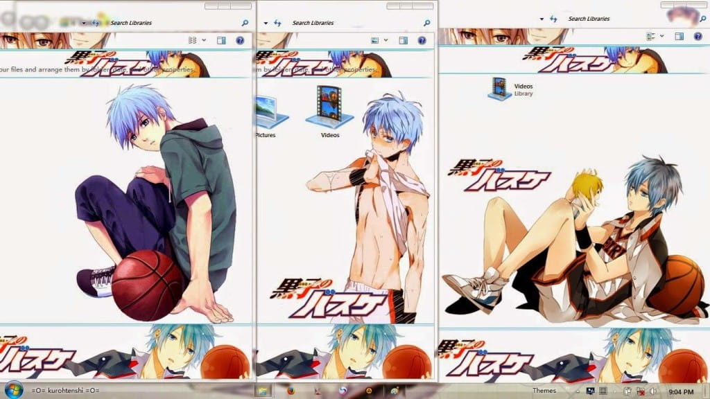 【win7主题】黑子的篮球帅气电脑win7主题