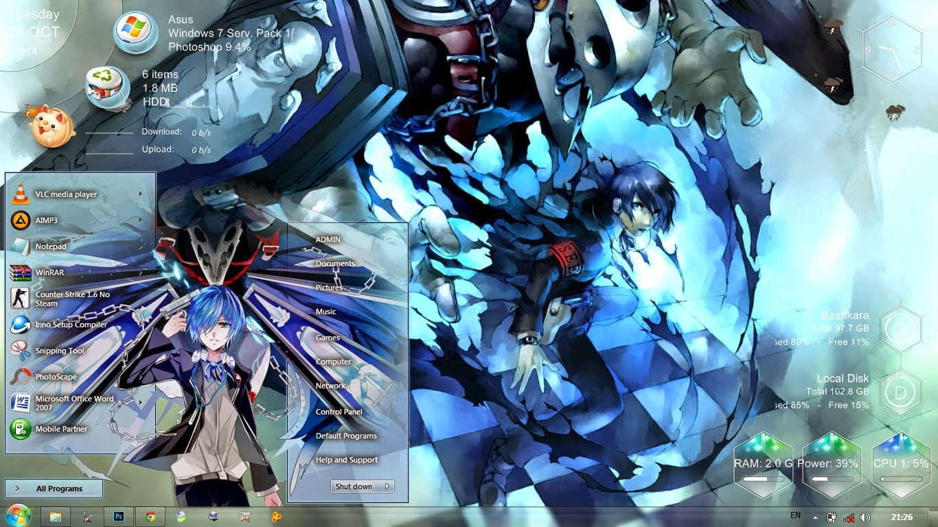 【win7主题】女神异闻录~帅气百分比~