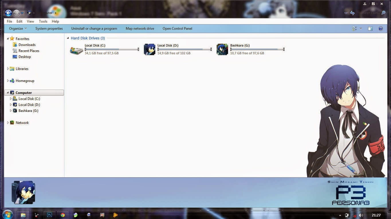 【win7主题】女神异闻录~帅气百分比~