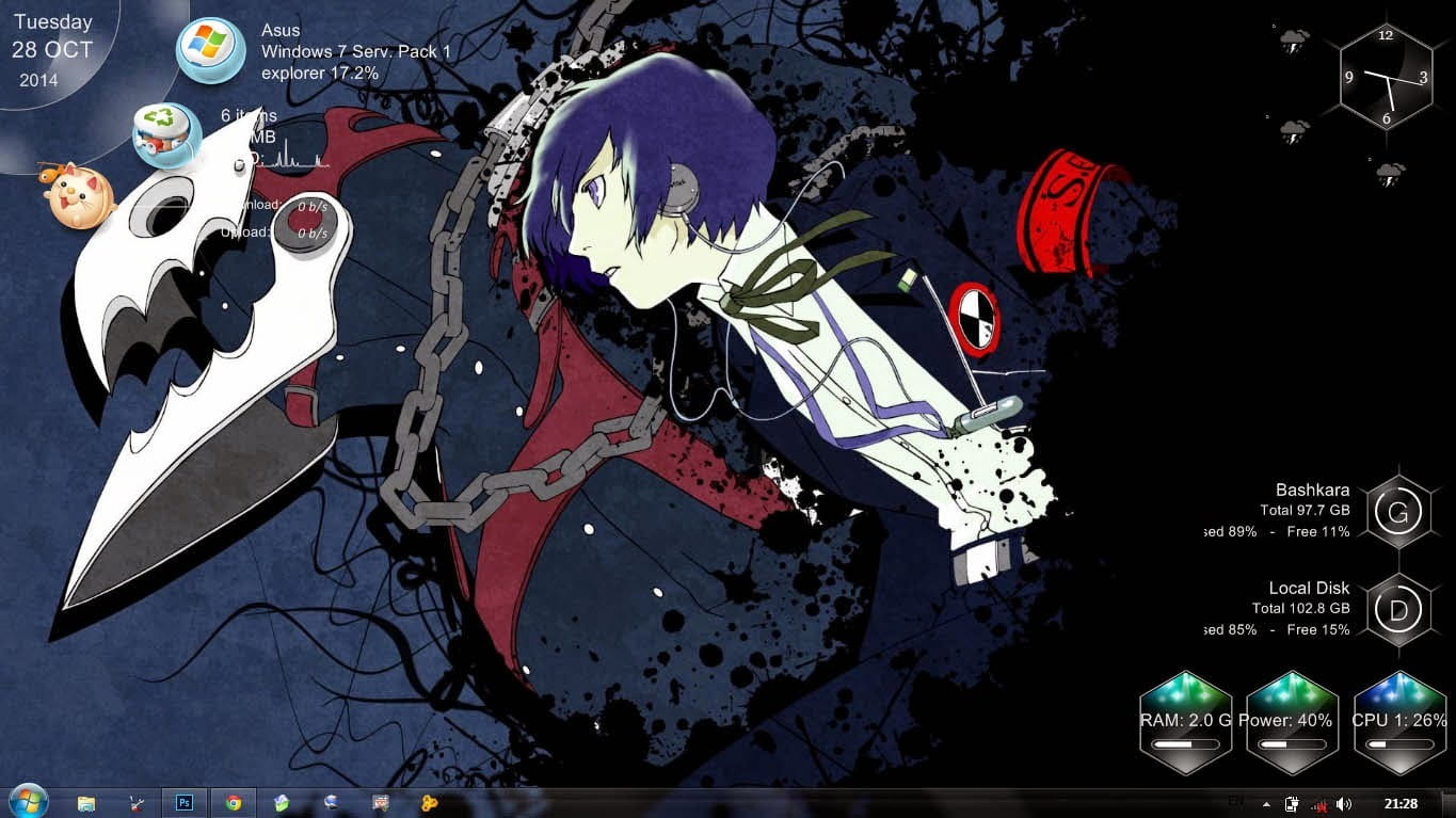 【win7主题】女神异闻录~帅气百分比~